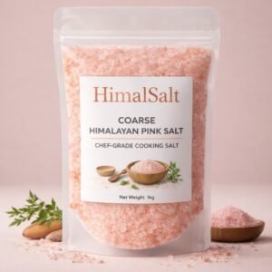 coarse himalayan pink salt – chef grade cooking salt